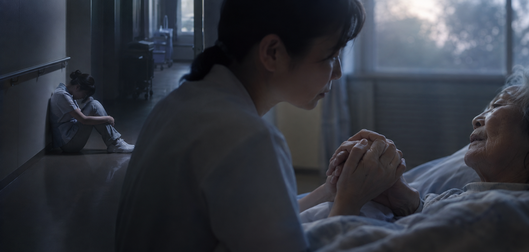 支える人も、<br>支えられる人も。を表すイメージ