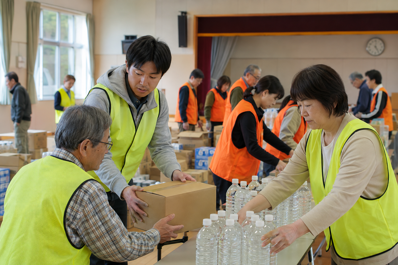 明日も、この社会で<br>ともに生きていく。を表すイメージ